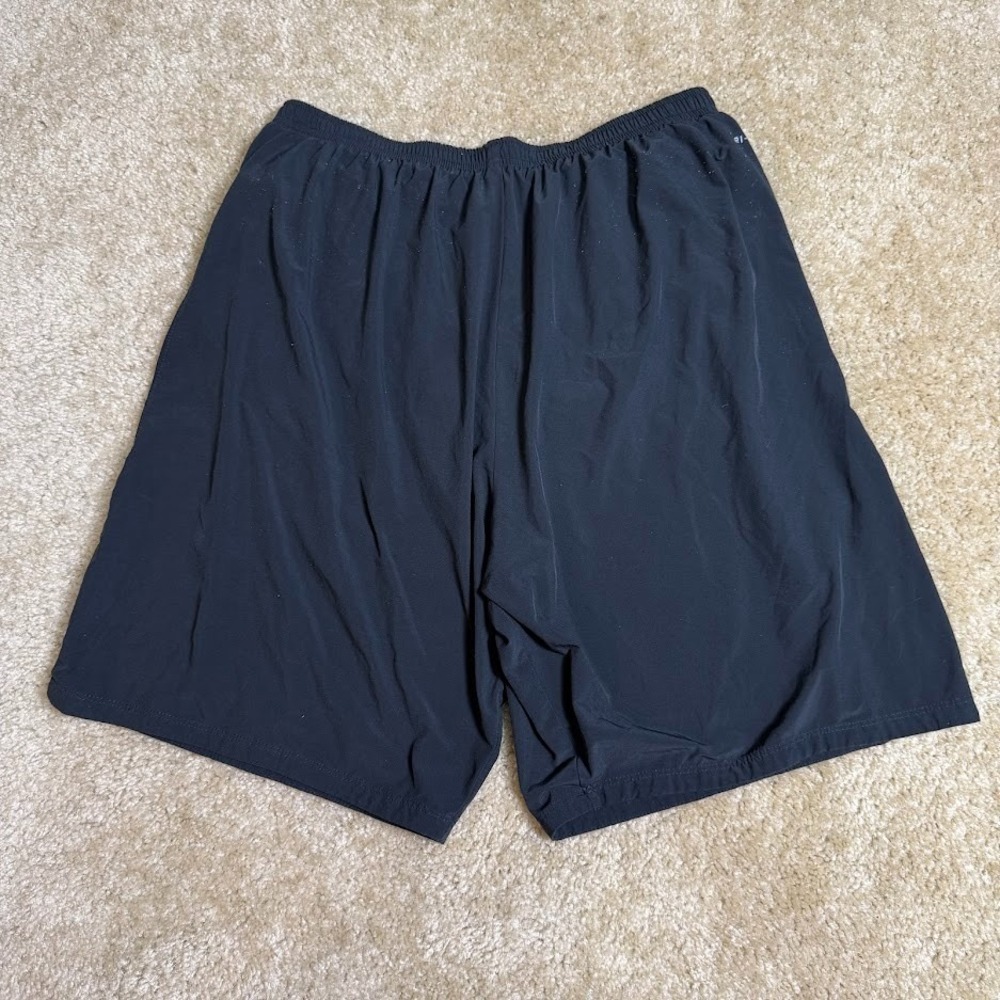 Nike Dri-FIT Swim Trunks Men's XL Black Lined Swoosh Shorts Stash Pocket - Picture 2 of 8